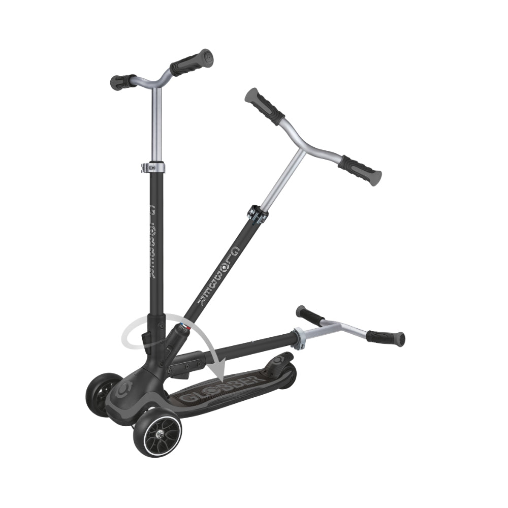 Globber Ultimum (Lights) Height-Adjustable Foldable Scooter (7 Colours) | 5Y+