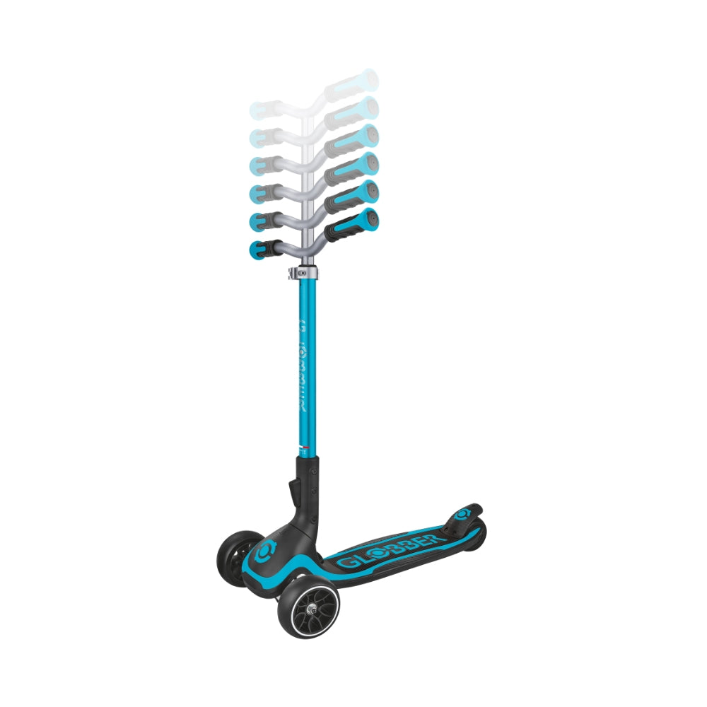 Globber Ultimum (Lights) Height-Adjustable Foldable Scooter (7 Colours) | 5Y+