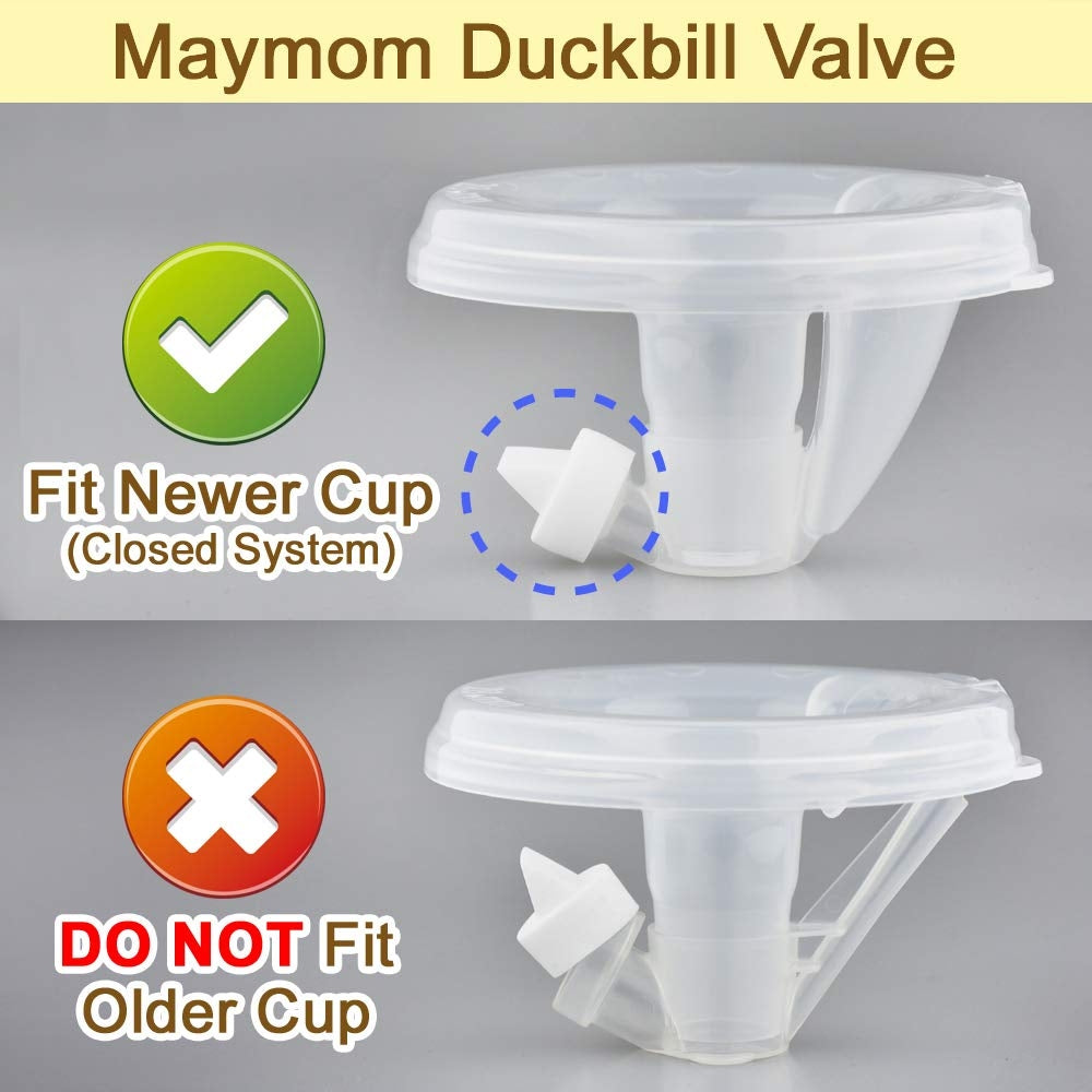 Maymom Duckbill Valves for Spectra Handsfree & Freemie Closed System, 4pc