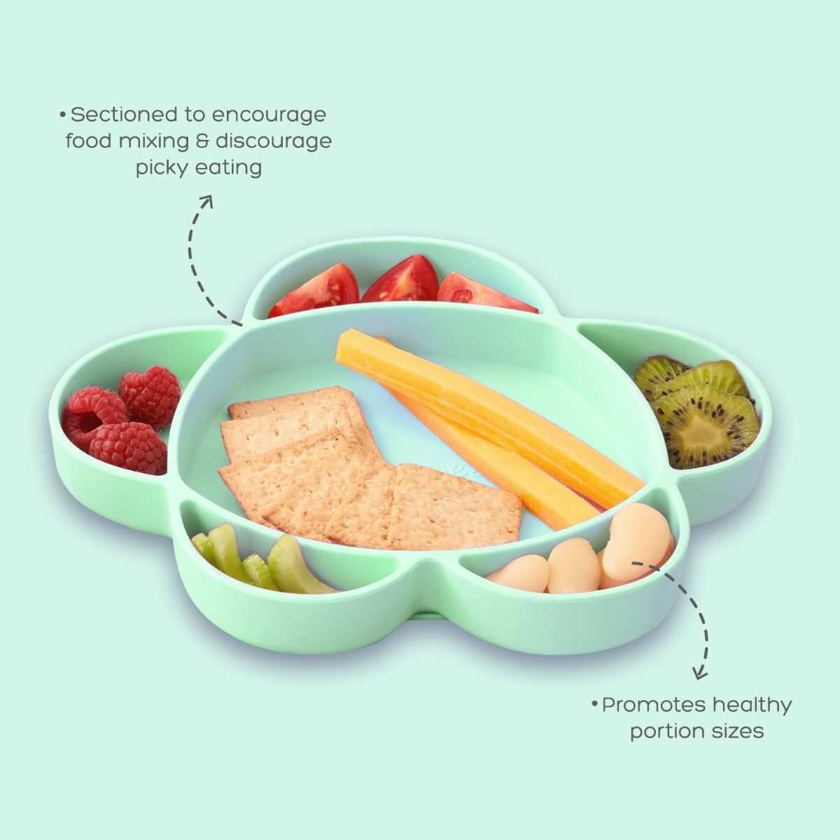 Grabease Silicone Suction Cloud Plate (5 Colors) - Pupsik Singapore