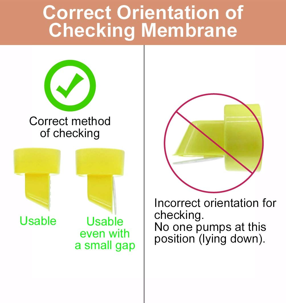 Maymom Replacement Valves (2x) & Membranes (4x) for Medela Breastpumps