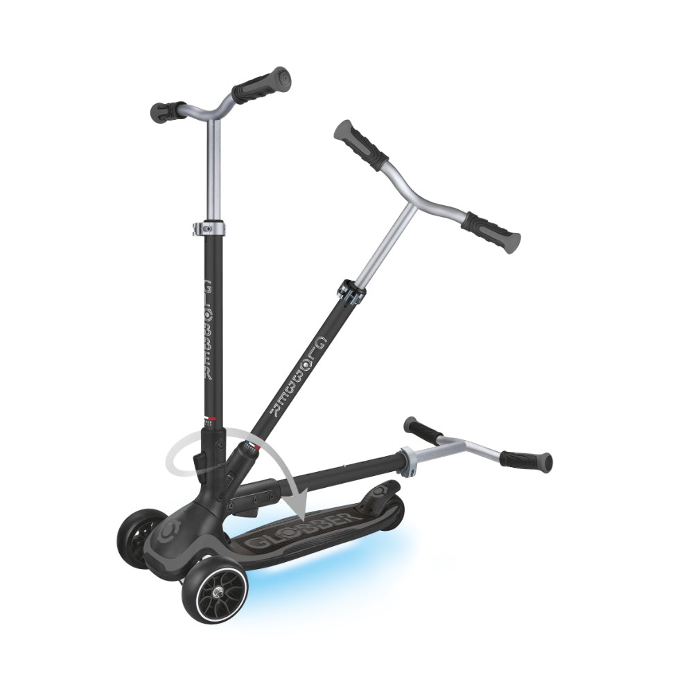 Globber Ultimum (Lights) Height-Adjustable Foldable Scooter (7 Colours) | 5Y+