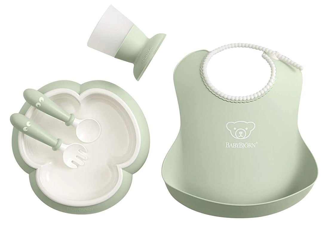 Baby Bjorn Baby Dinner Set (2 Colours) - Made in Sweden - Pupsik Singapore