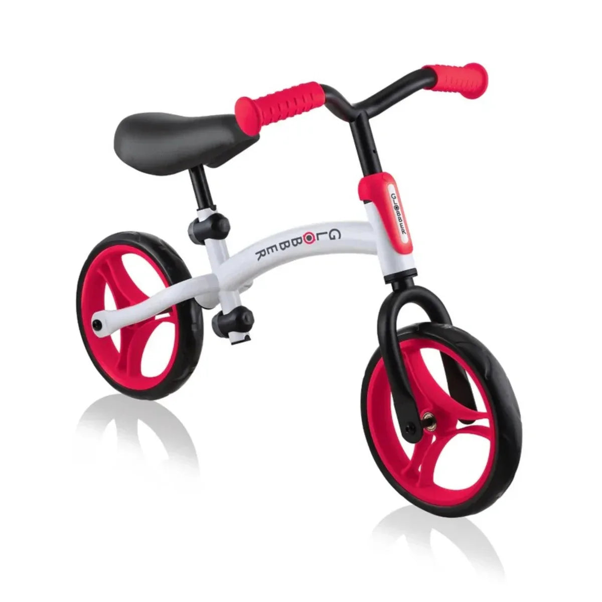 Globber Go Bike Duo Balance Bike - White Red | 2-5Y - Pupsik Singapore