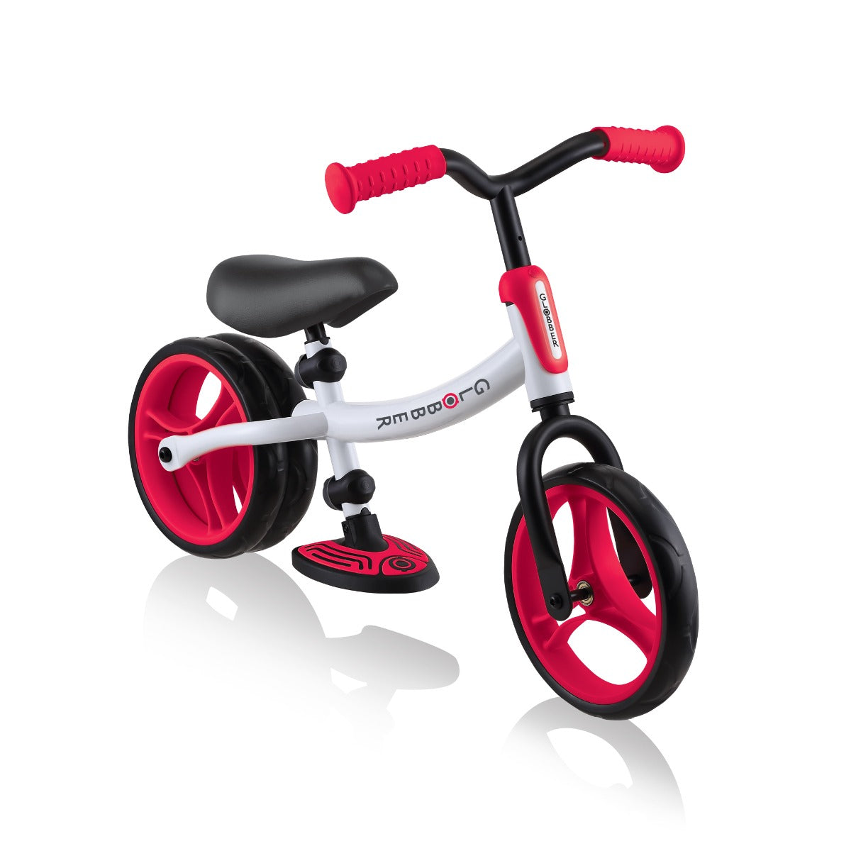 Globber Go Bike Duo Balance Bike - White Red - Pupsik Singapore