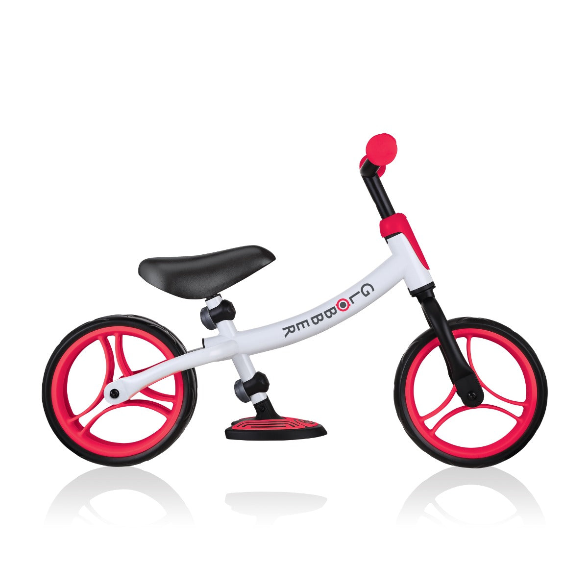 Globber Go Bike Duo Balance Bike - White Red - Pupsik Singapore