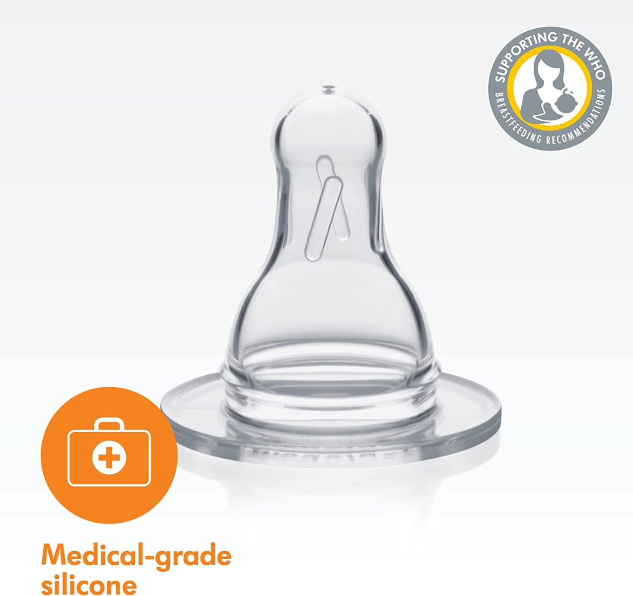 Medela Milk Bottle Teats (2-pack) (2 types) - Local Set