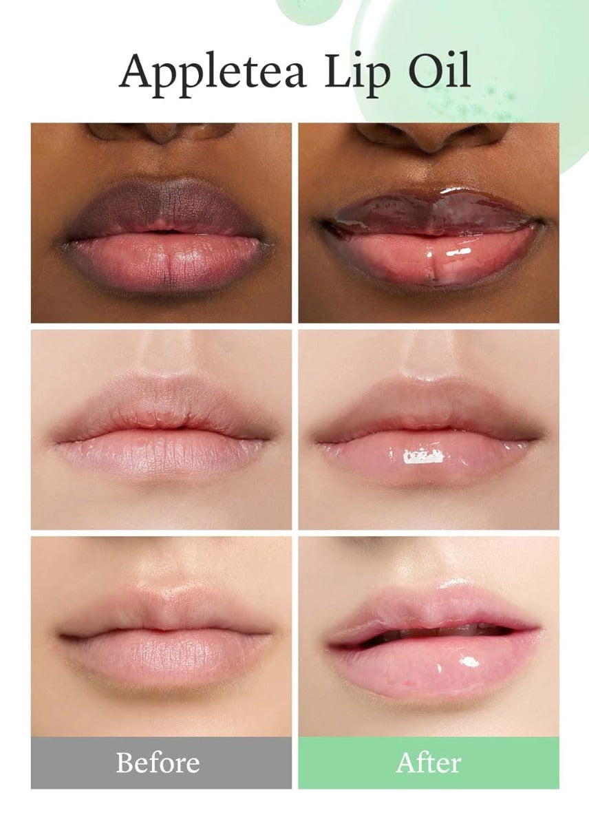 nooni Apple Lip Oil, 0.12 fl oz (10 Types) - Pupsik Singapore