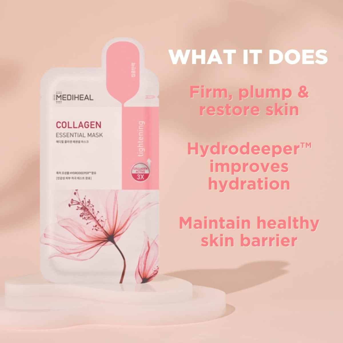 Mediheal Collagen Essential Mask, Pack of 10 (Exp 11/27)