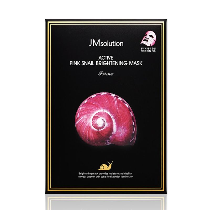 JMsolution Active Pink Snail Brightening Mask, 10pcs (Exp 05/27)
