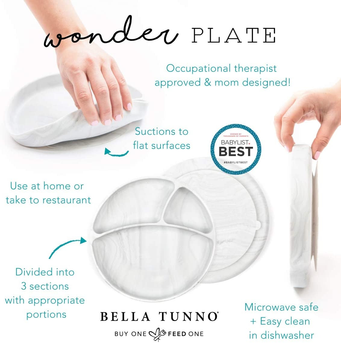 Bella Tunno Silicone Suction Wonder Plates (13 Designs) - Pupsik Singapore