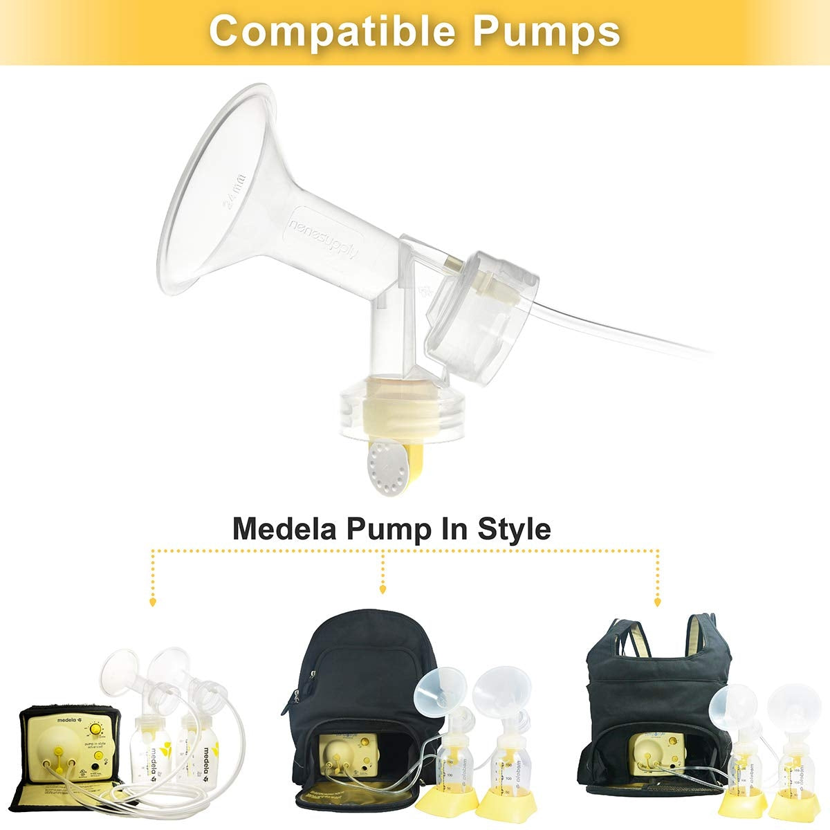 Nenesupply Pump Kit for Medela Pump In Style Advanced (6 Sizes)