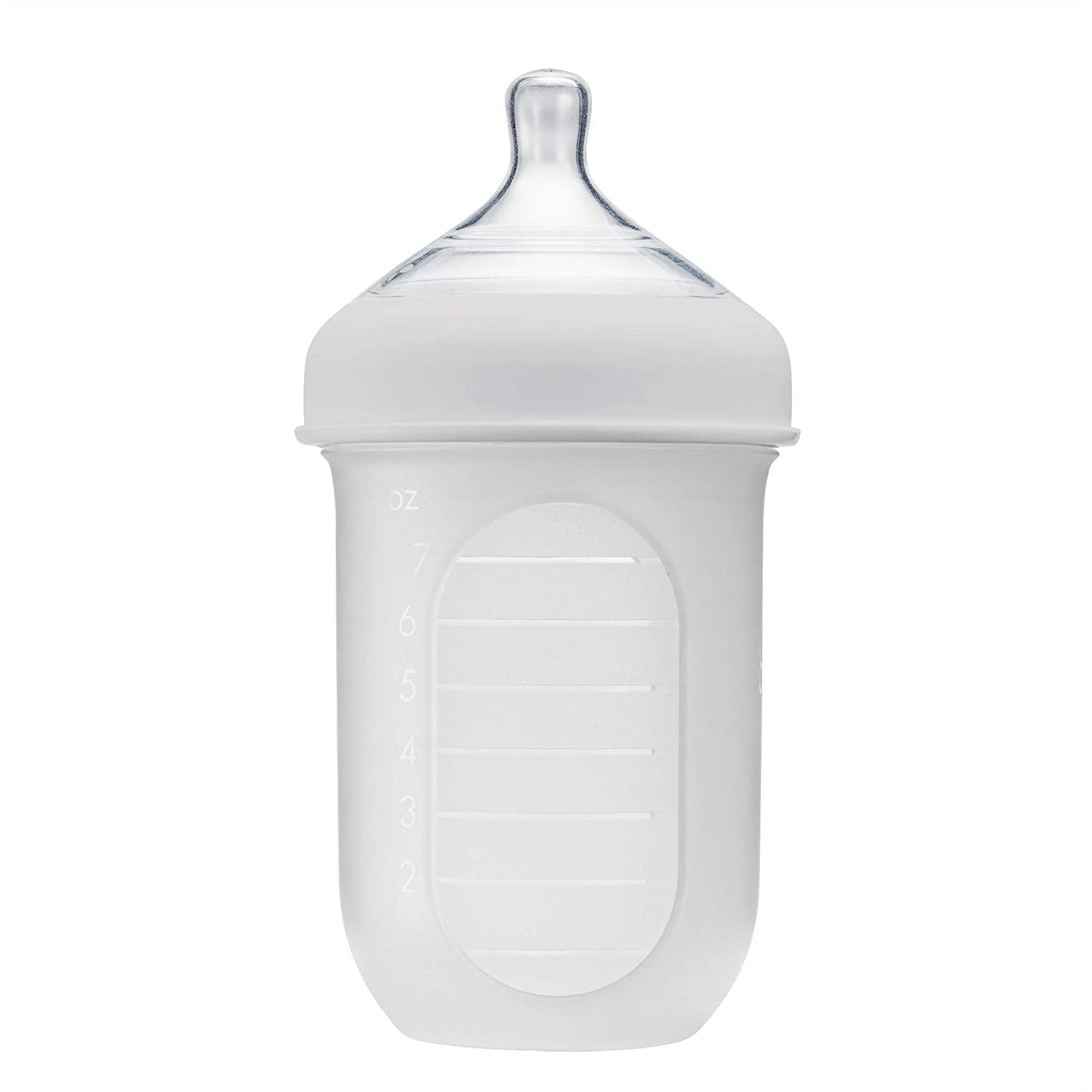 Boon Nursh Silicone Pouch Bottle, 8oz - Gray