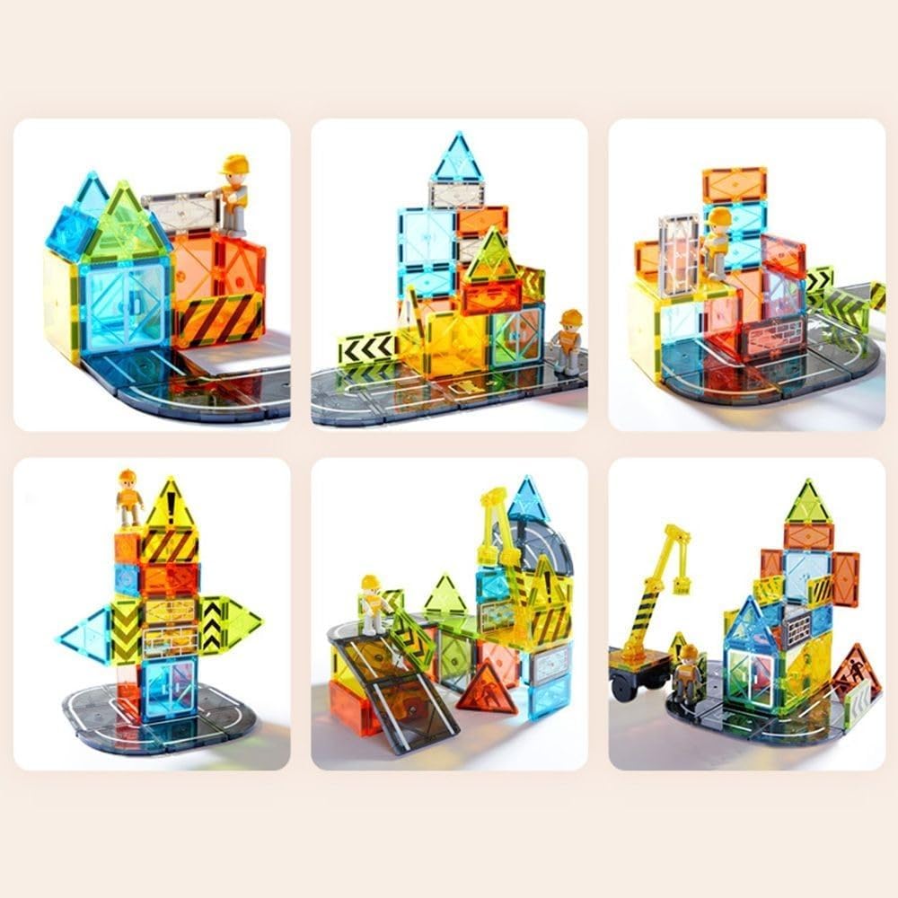 Mideer Colorful Magnetic Tiles - Little Architect 36pcs