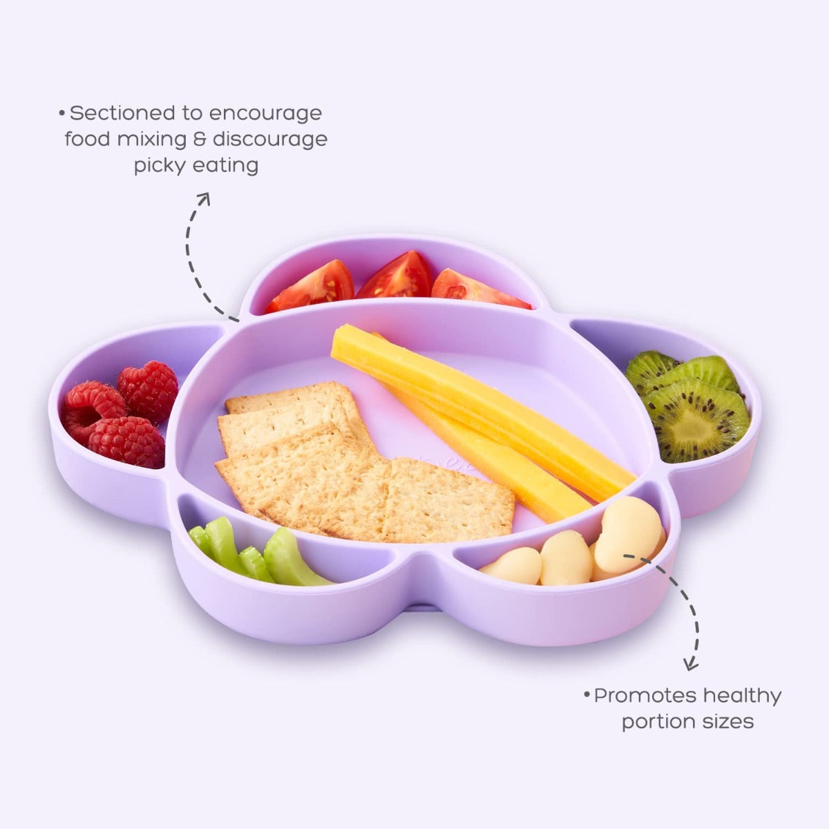 Grabease Silicone Suction Cloud Plate (5 Colors) - Pupsik Singapore