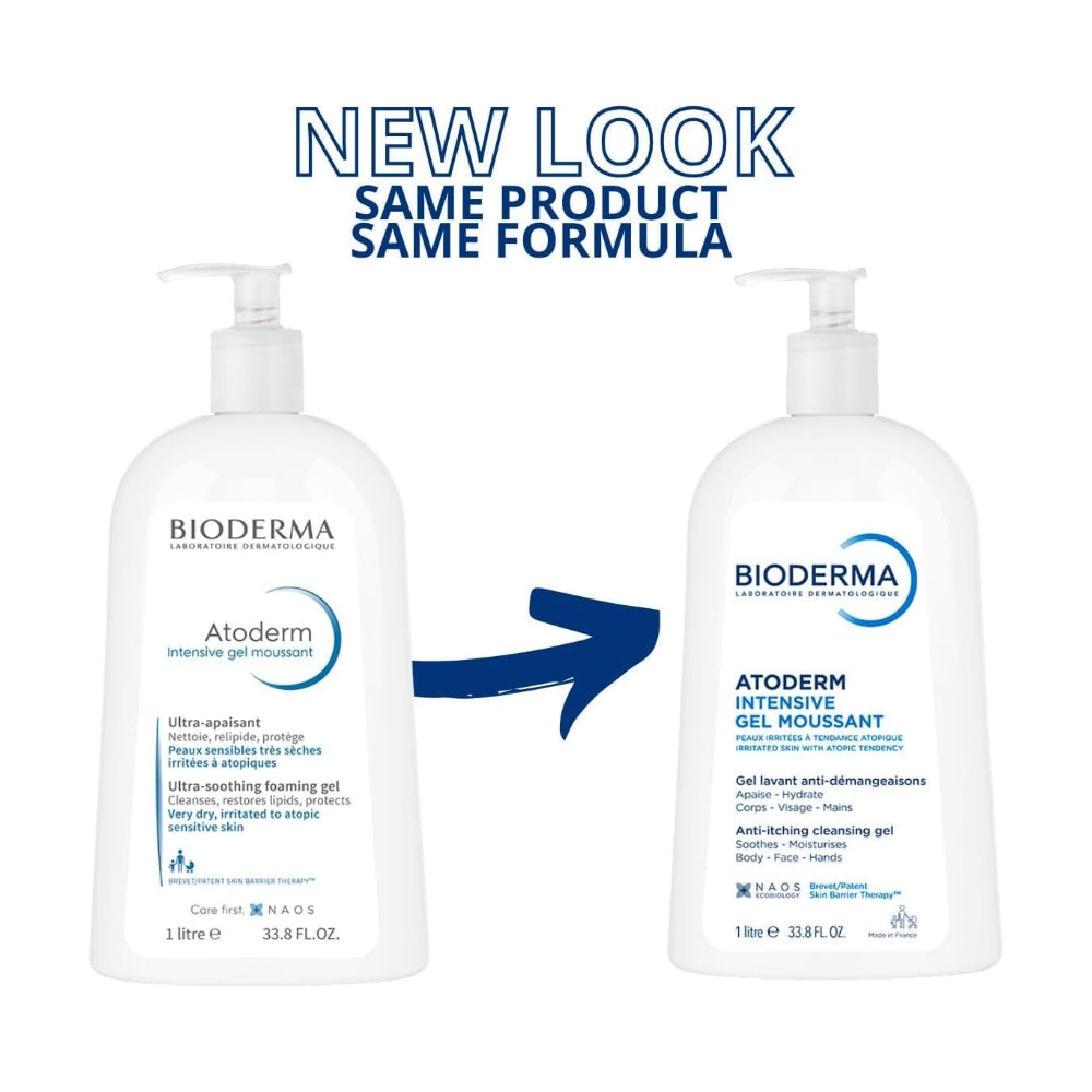 Bioderma Atoderm Intensive Foaming Shower Gel, 1L (Exp 07/27)