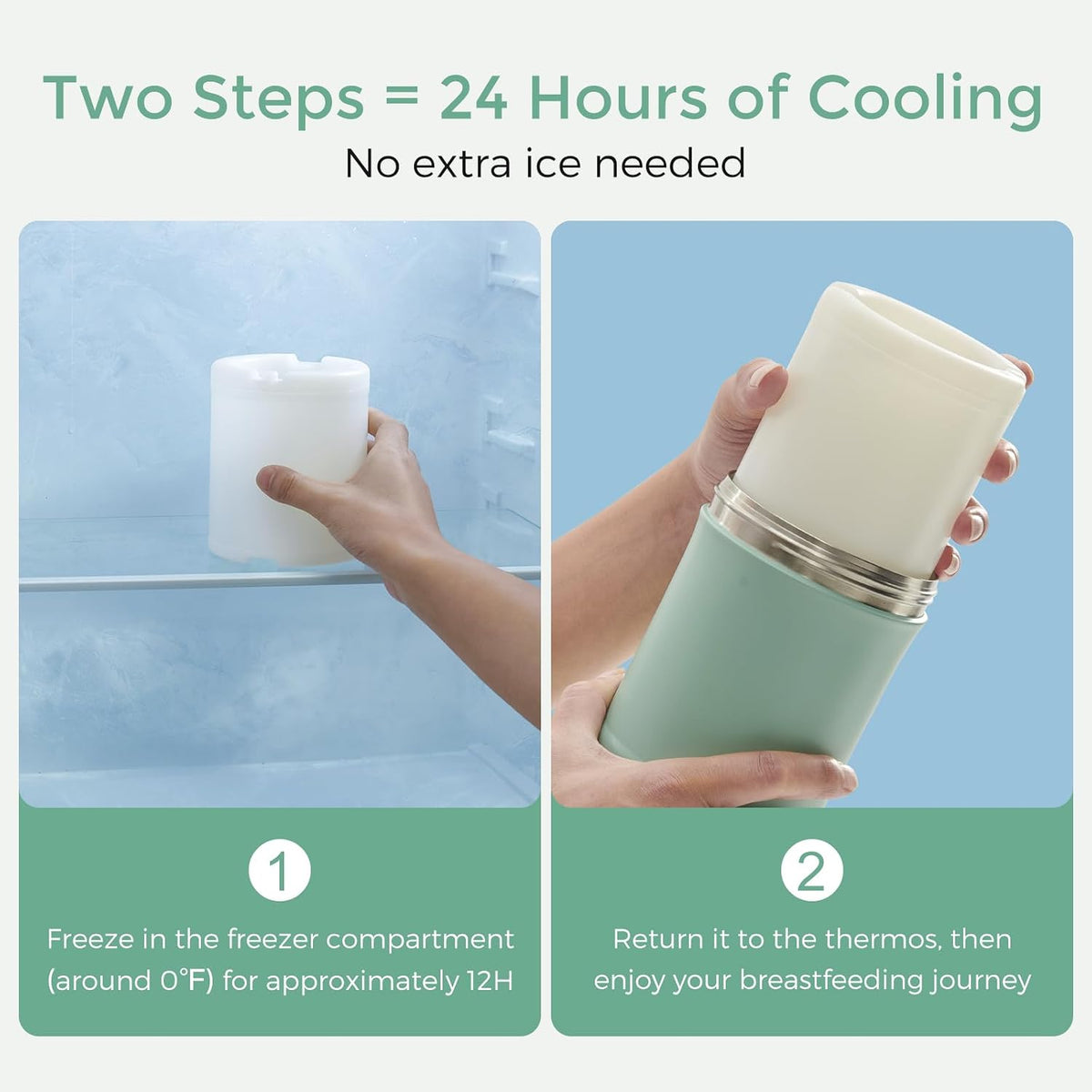 Momcozy Portable Baby Bottle Cooler for Outdoor, 22oz (4 Colors)