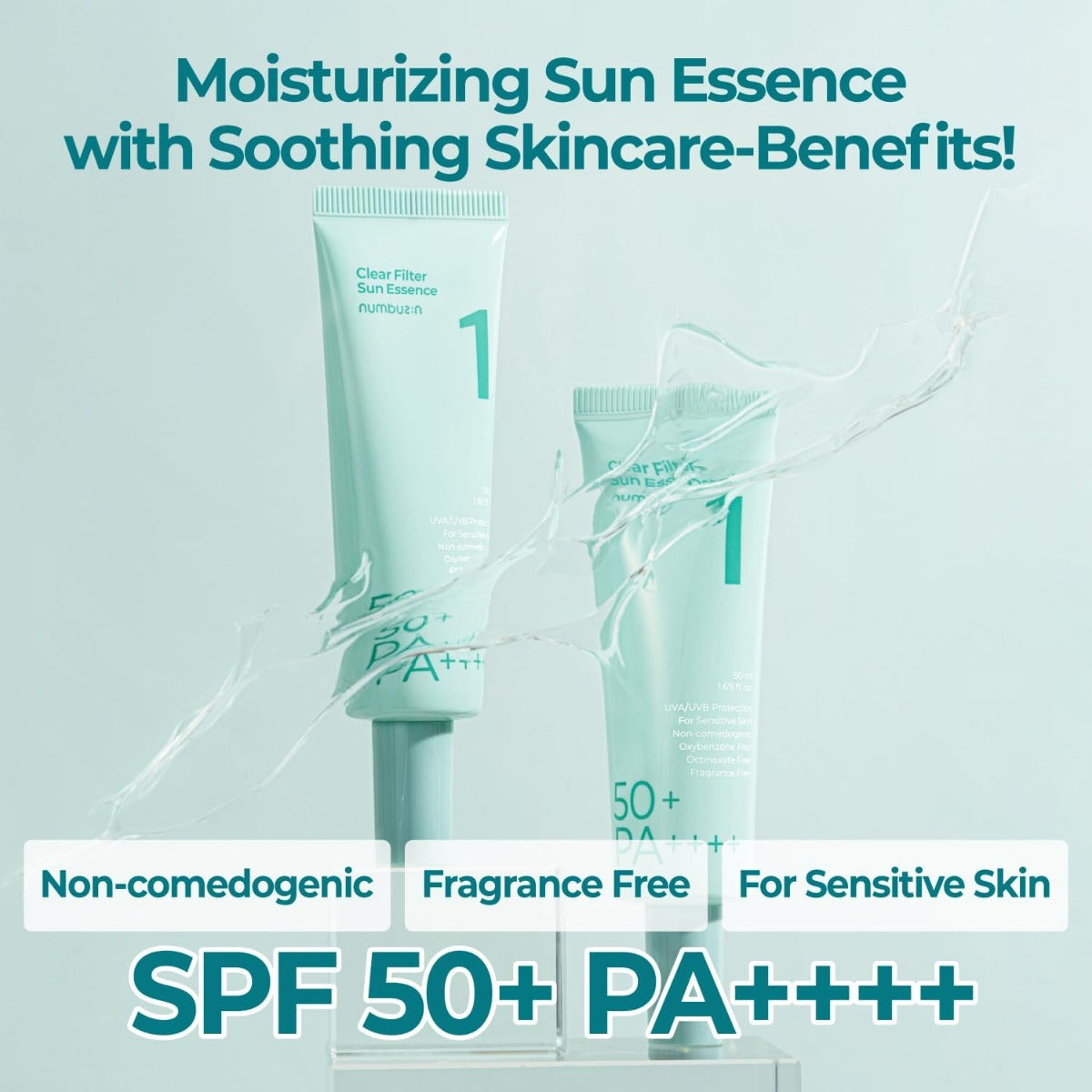 numbuzin No. 1 Clear Filter Sun Essence SPF50+ PA++++, 50ml (Exp 10/26)