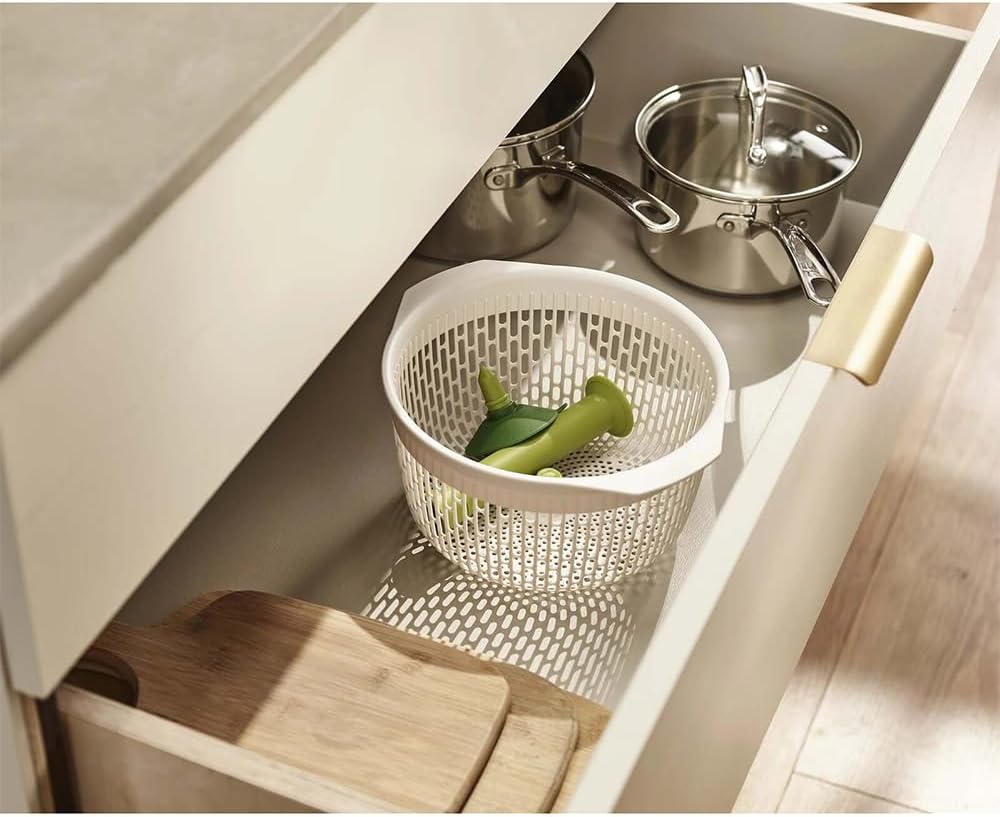 Joseph Joseph Spindola Green In-sink Salad-spinning Colander