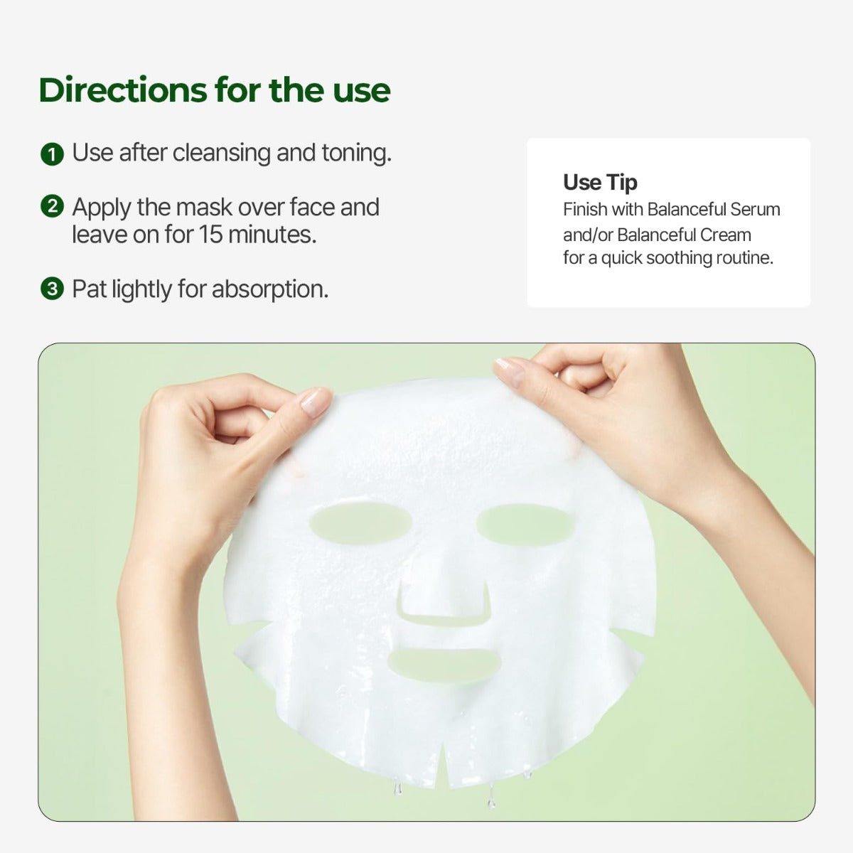 Torriden Balanceful Cica Mask, Pack of 10 (Exp 04/27)