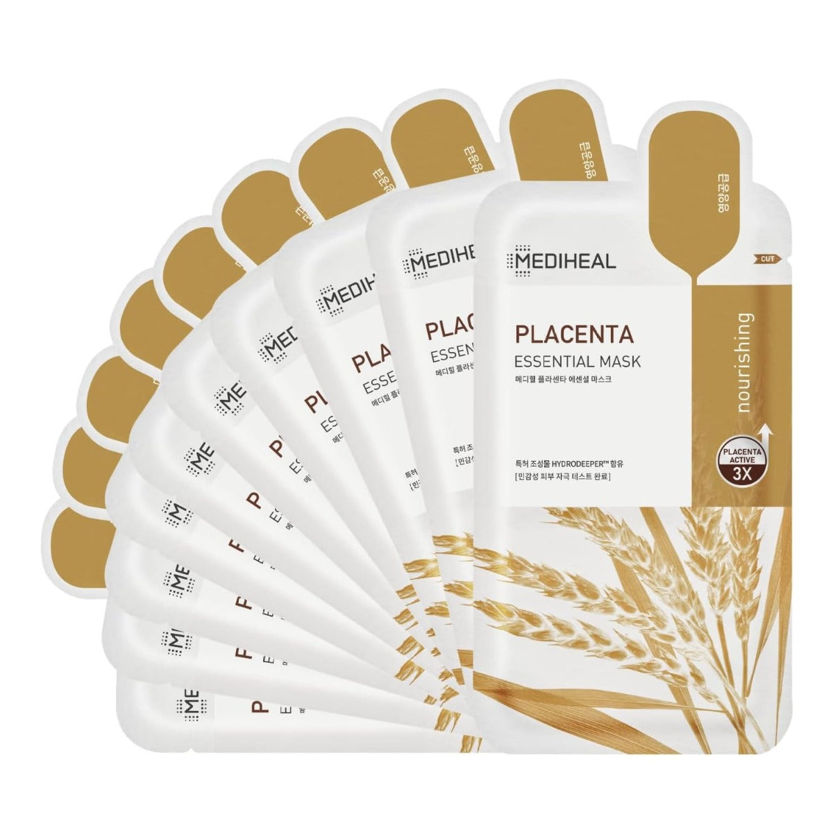 Mediheal Placenta Essential Mask, Pack of 10 (Exp 12/26)