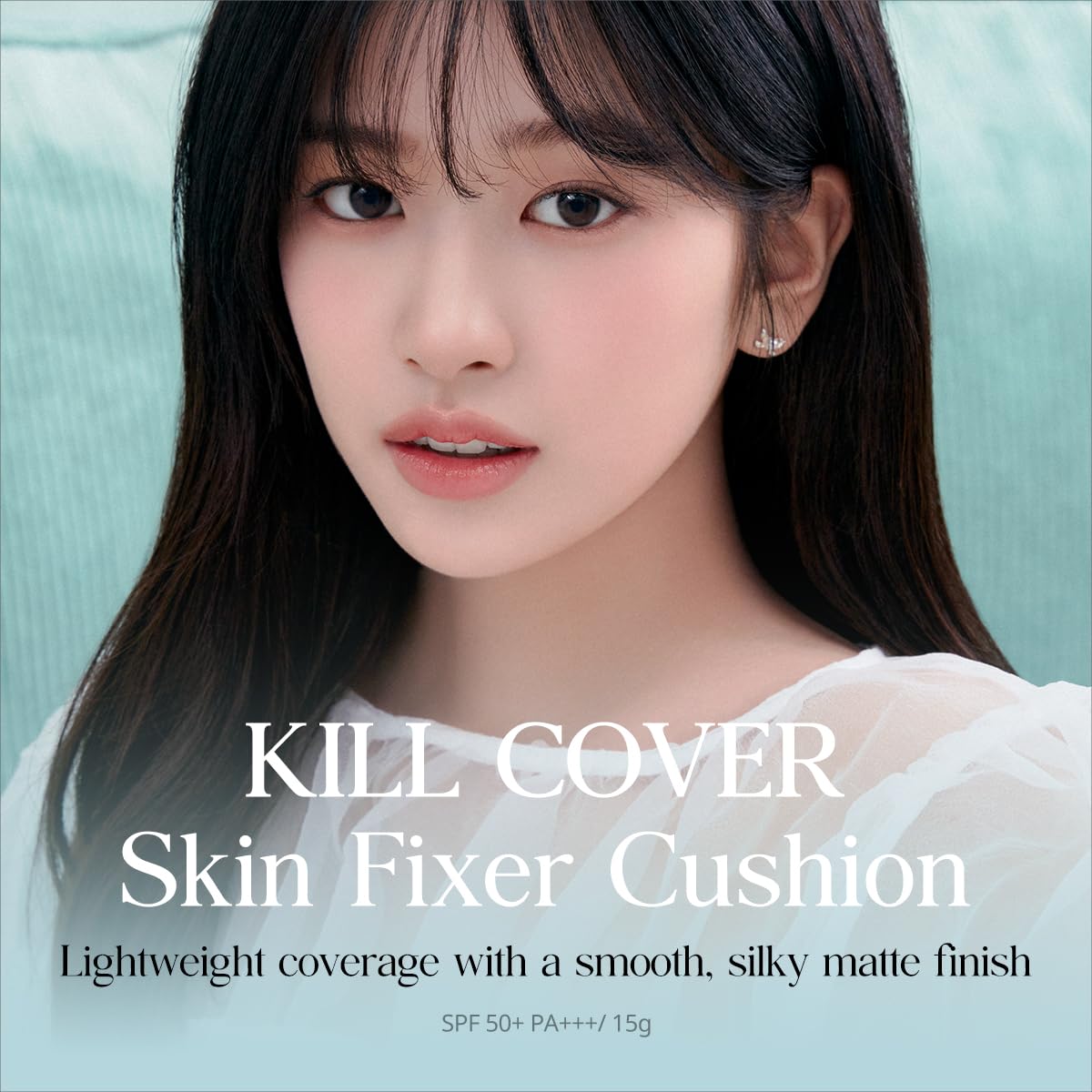 CLIO Kill Cover Skin Fixer Cushion + Refill Set - SPF50+ PA+++, 15g + 15g (5 Shades)