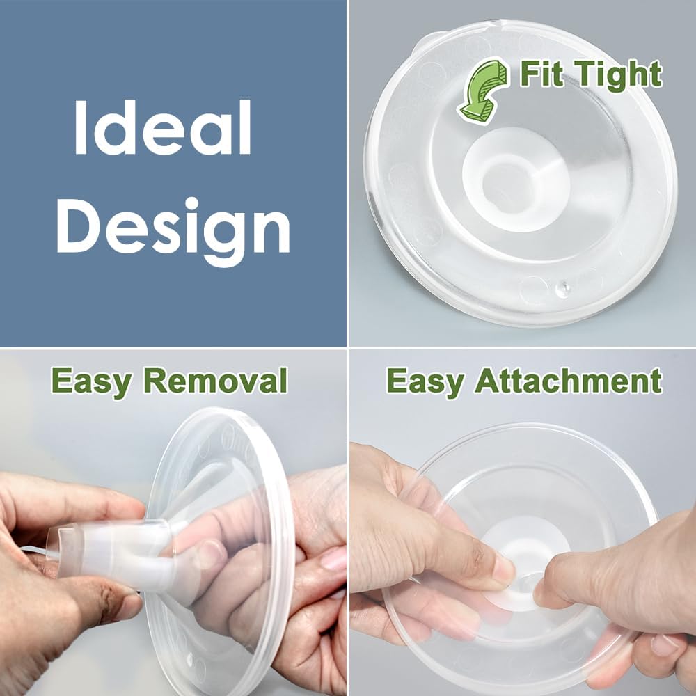 Maymom Silicone Flange Inserts for Medela & Spectra 24mm Breastshield (Long Plus), 2pc (7 Sizes)