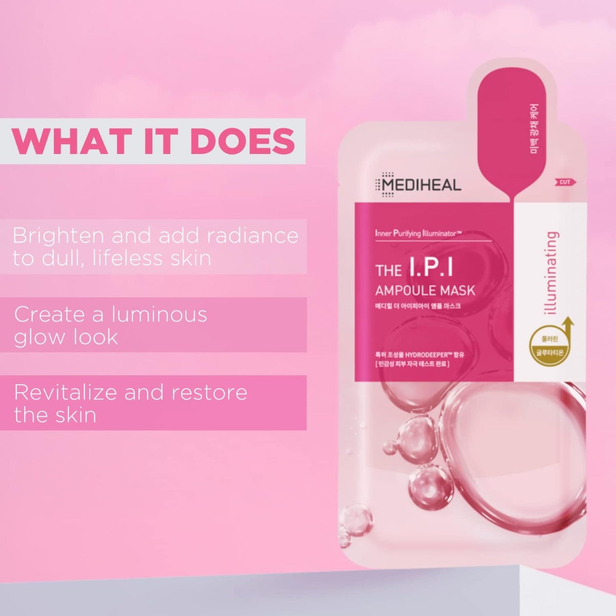 Mediheal THE I.P.I Brightening Ampoule Mask, Pack of 10 (Exp 04/27)
