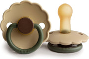 FRIGG Daisy Latex Baby Pacifiers, 1pk – Acorn (2 Sizes)