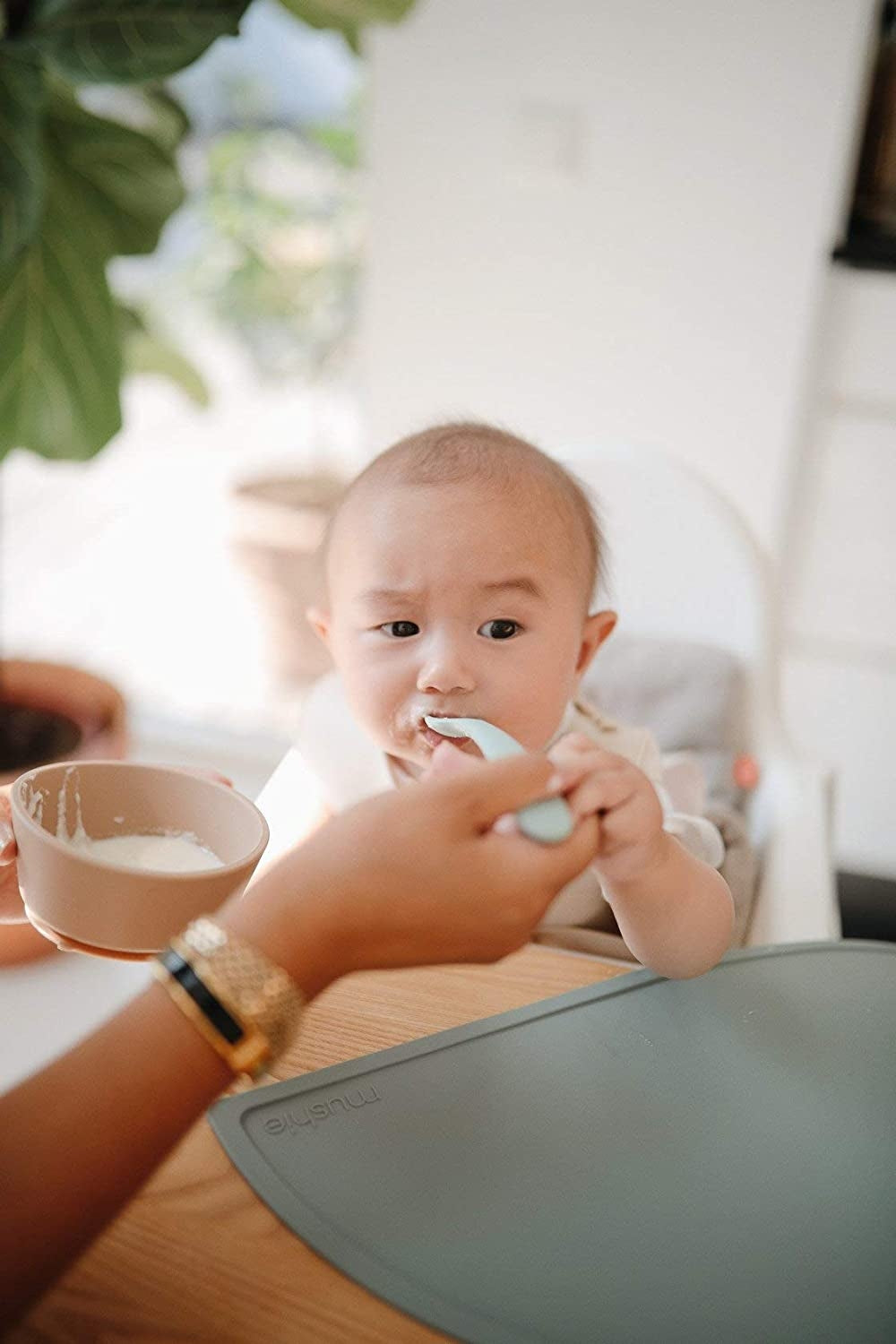 Mushie Silicone Feeding Baby Spoons (2pk) (9 Colours) - Pupsik Singapore