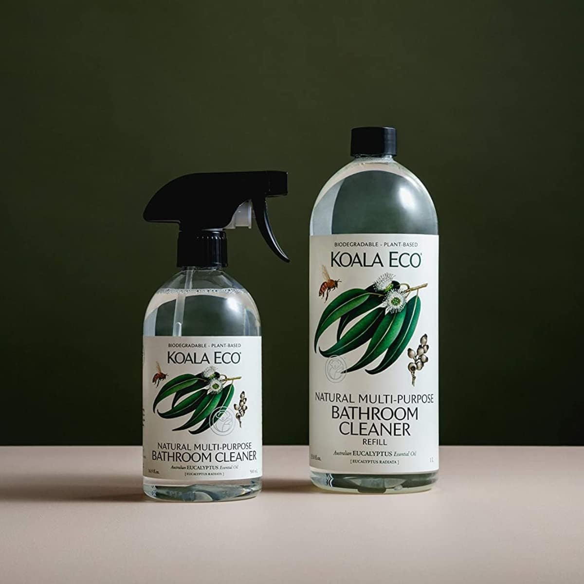 Koala Eco Natural Multi-Purpose Bathroom Cleaner, 1L Refill - Eucalyptus Essential Oil (Exp 06/27)