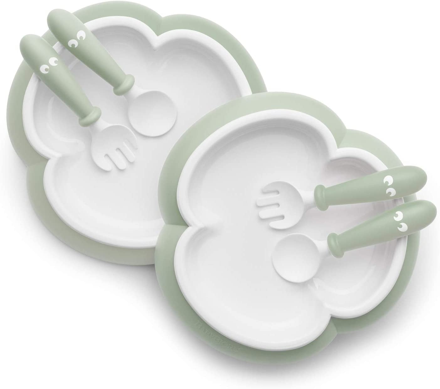 Baby Bjorn Baby Plate, Spoon & Fork (2 Set) (5 Colours) - Made in Sweden - Pupsik Singapore