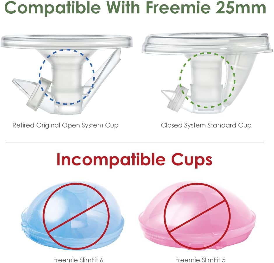Maymom Silicone Flange Inserts for Medela & Spectra 24mm Breastshield (Long Plus), 2pc (7 Sizes)