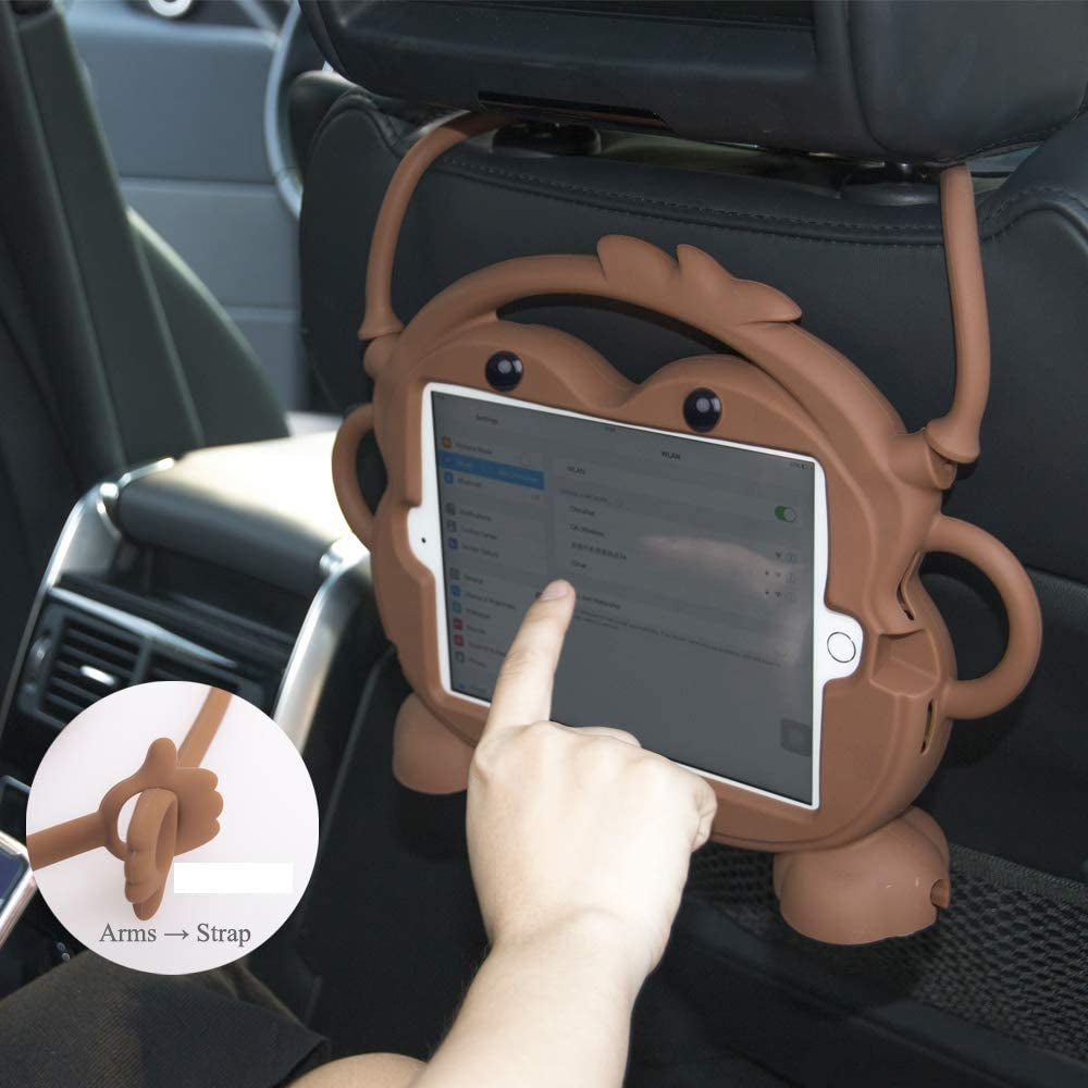 Monkey Silicone Bumper Case for iPad Mini 1/2/3/4/5 – 7.9inch - Brown - Pupsik Singapore