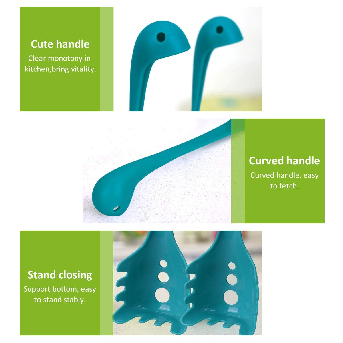 OTOTO Papa Nessie Pasta Spoon - Turquoise