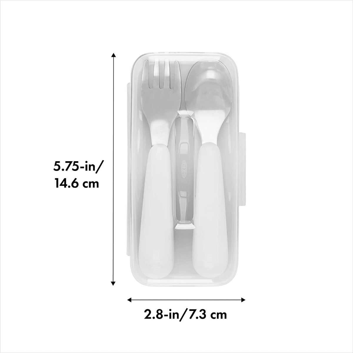 OXO Tot On-the-Go Fork and Spoon Set with Travel Case (4 Designs)
