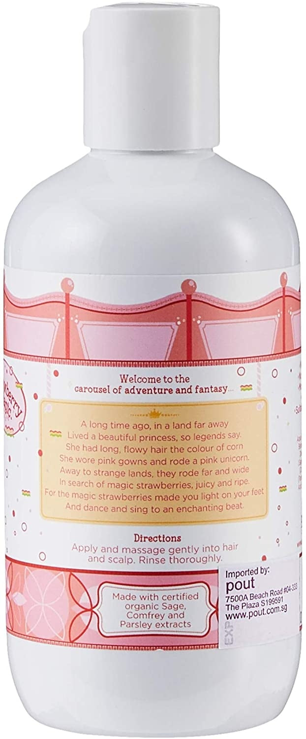 pout Care Strawberry Magic Natural Shampoo, 250ml (exp 12/27)