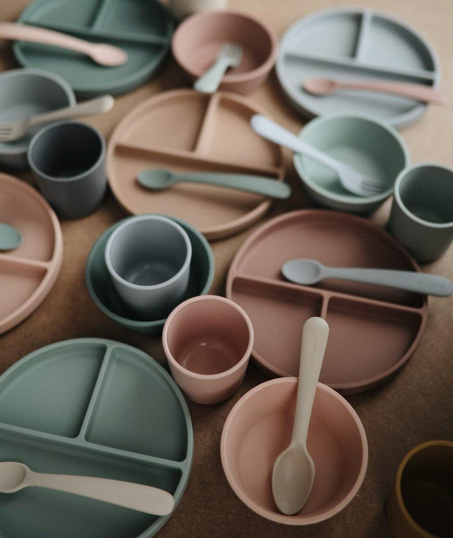 Mushie Silicone Suction Bowl (12 Colours) - Pupsik Singapore