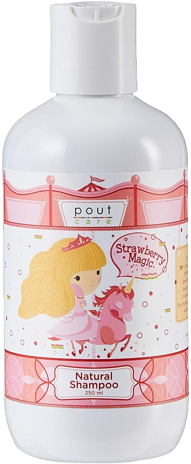pout Care Strawberry Magic Natural Shampoo, 250ml (exp 12/27)