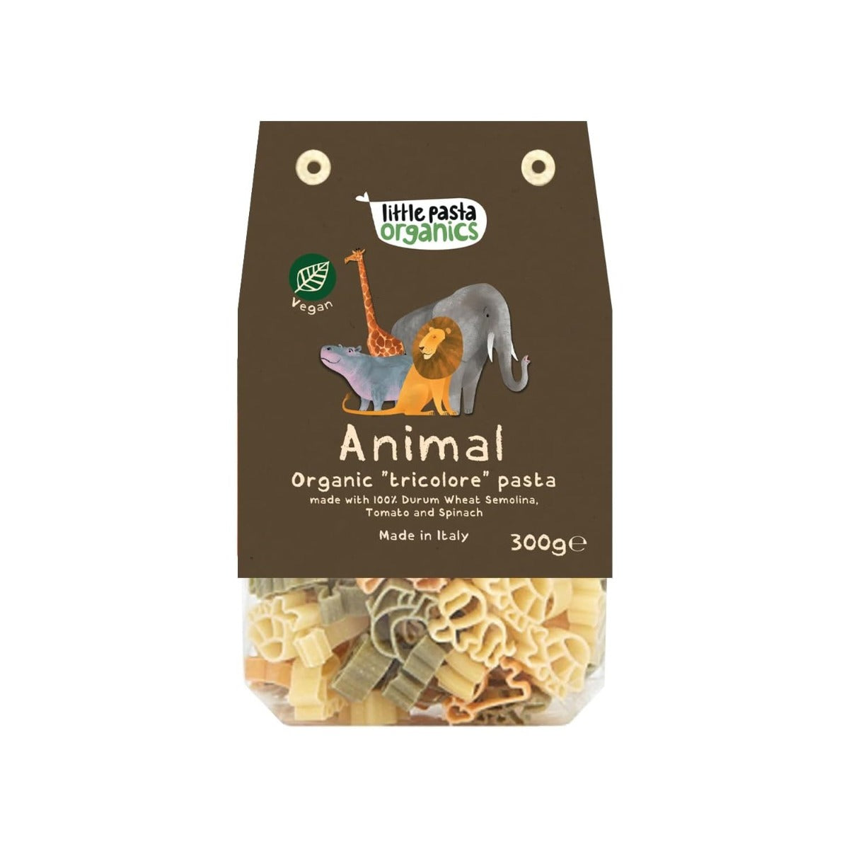 Little Pasta Organics Tri-Color Animal Pasta, 300g (Exp 10/27) - Pupsik Singapore