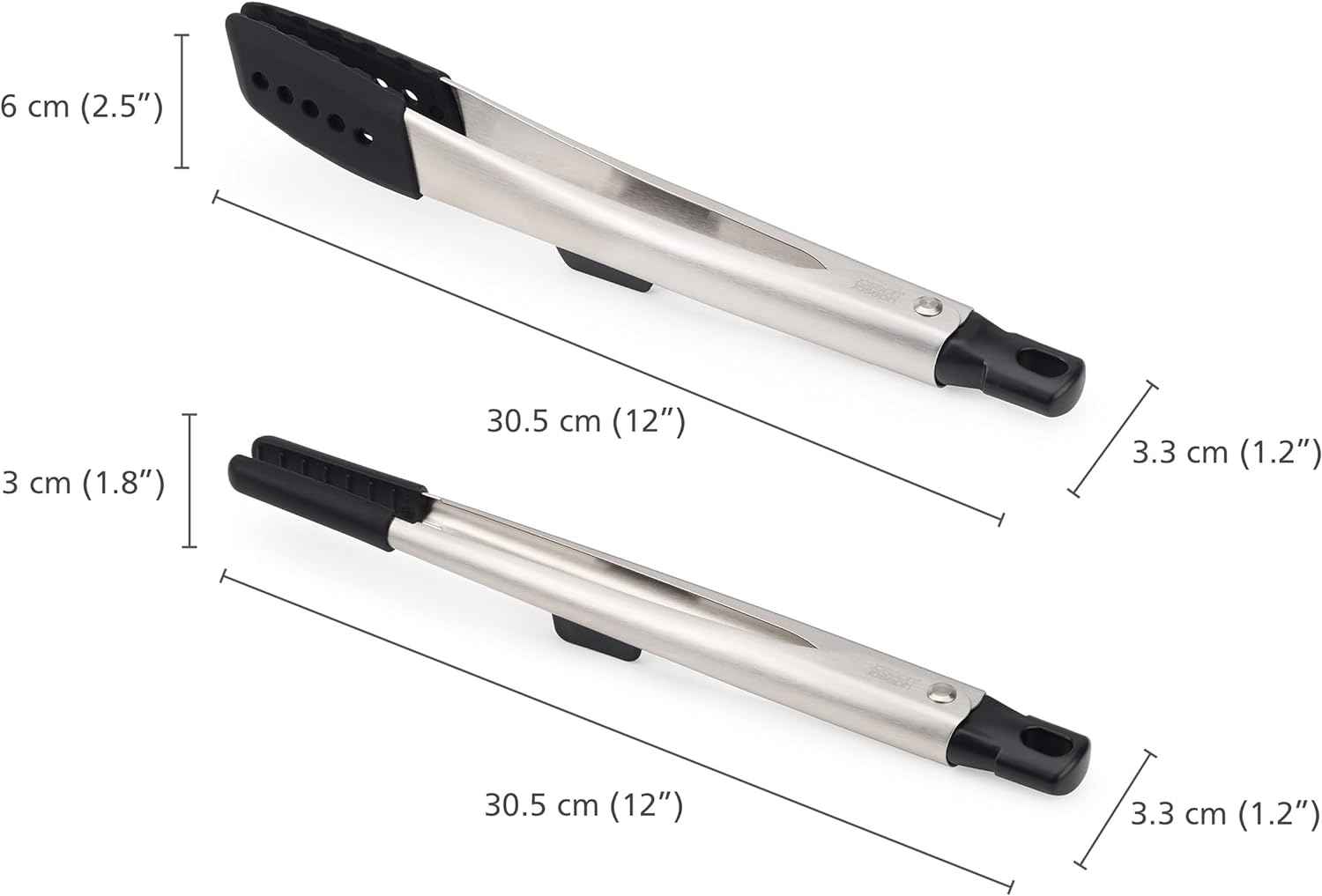 Joseph Joseph Elevate Fusion 2-piece Stainless-Steel Tong Set
