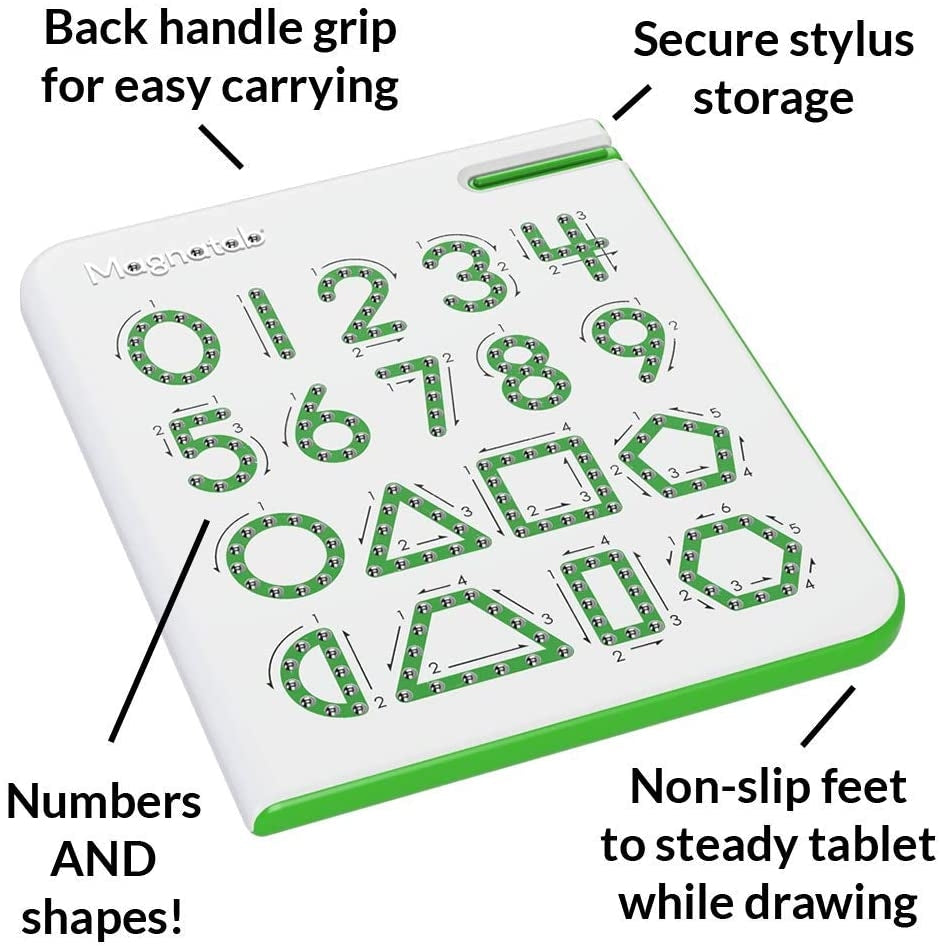 PlayMonster Numbers & Shapes Magnatab Writing Toy