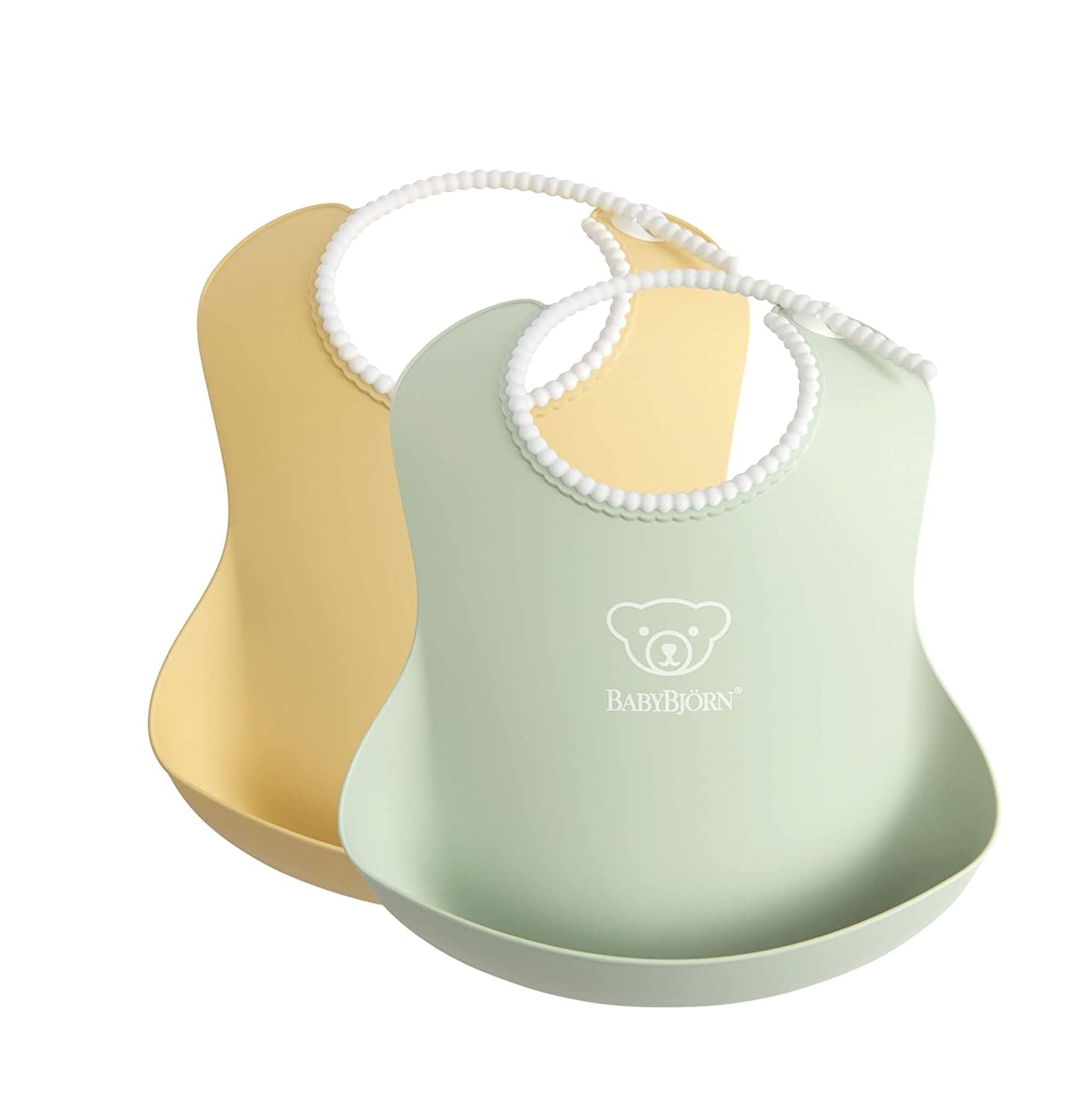 Baby Bjorn (Larger) Baby Bib, 2pk (5 Colours) - Made in Sweden - Pupsik Singapore