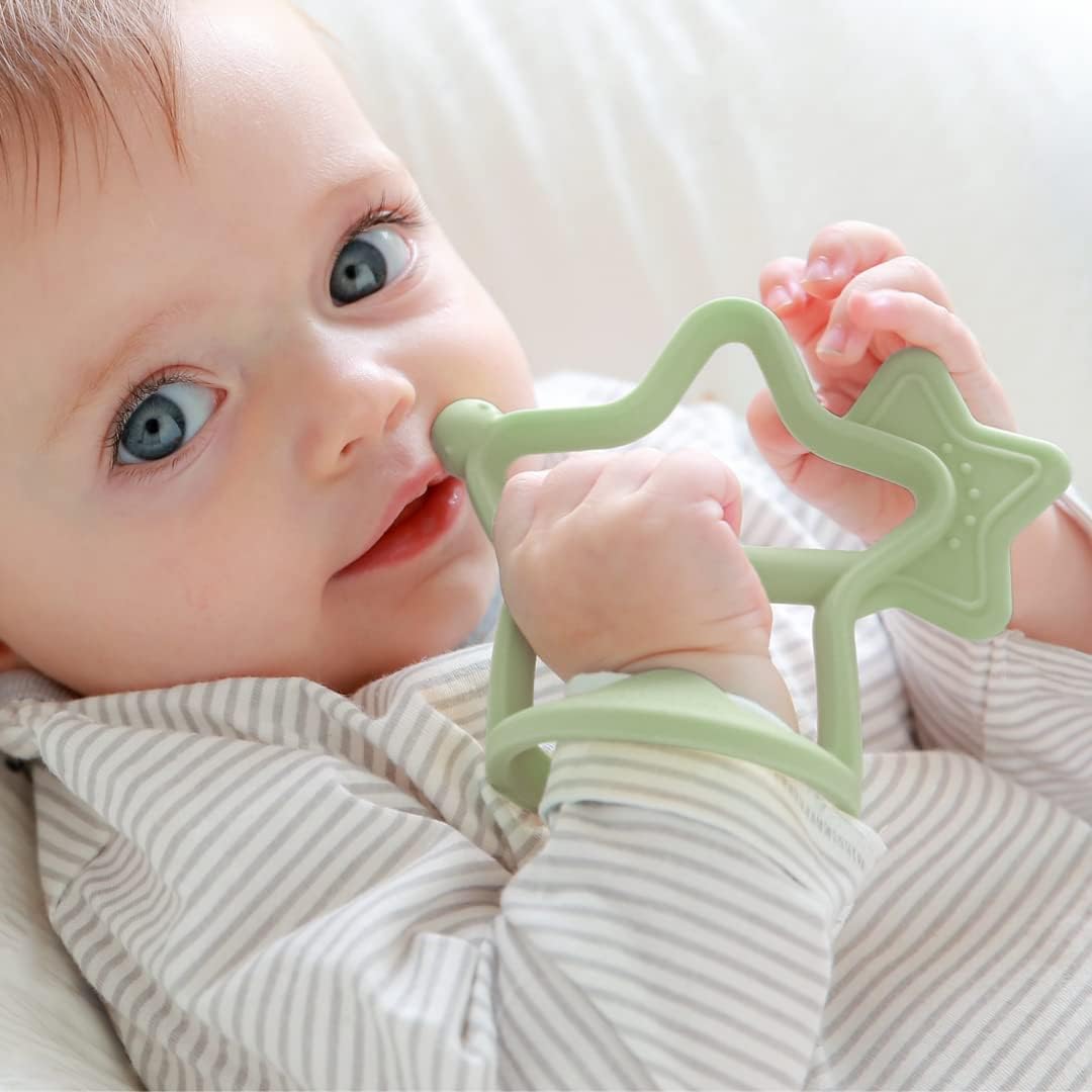 Moyuum Silicone Baby Wristband Teether Gift Set (2 Teethers + 1 Case) - 5 Designs - Pupsik Singapore