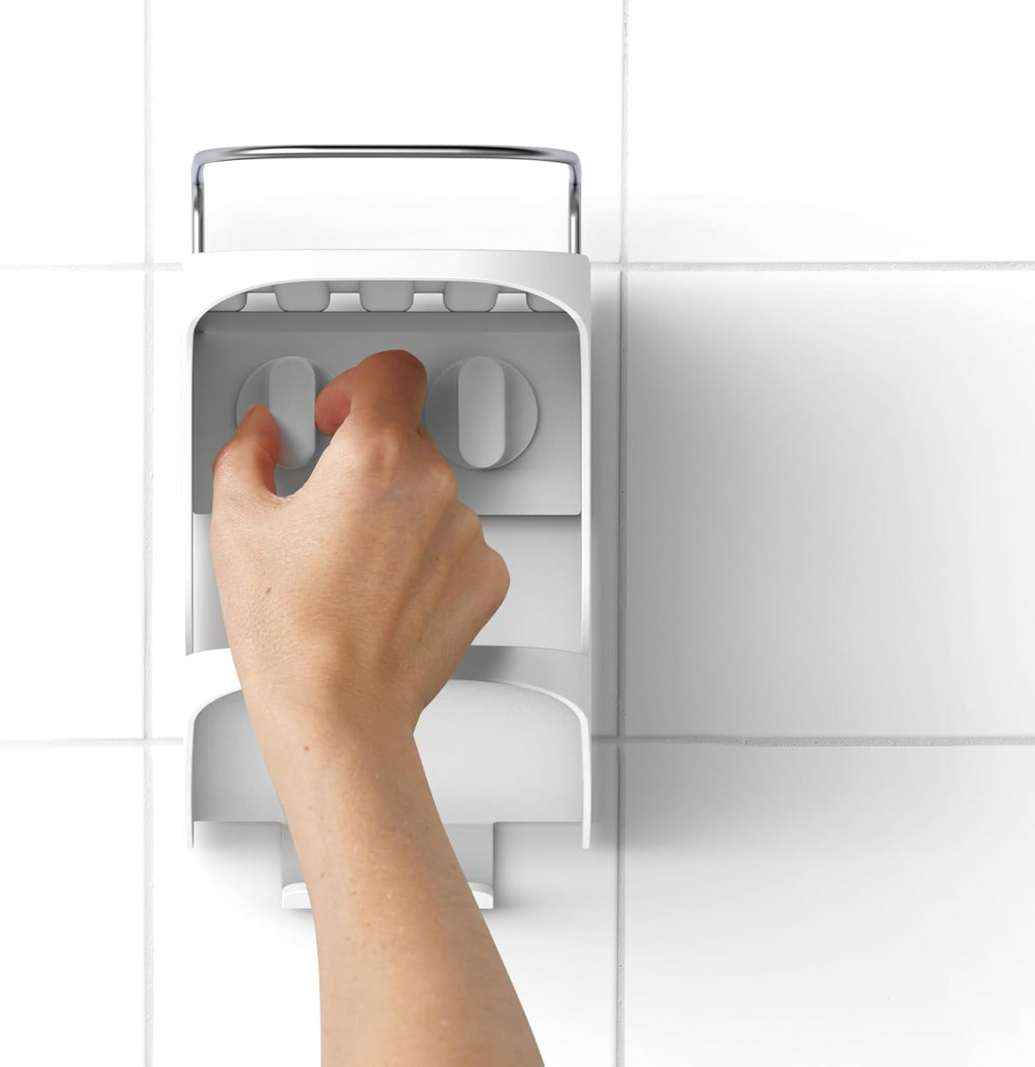 Joseph Joseph Capsule 2-tier Shower Shelf - White