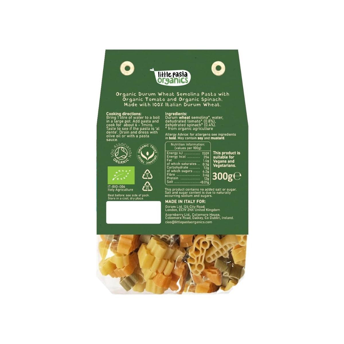 Little Pasta Organics Tri-Color Travel Pasta, 300g (Exp 08/27) - Pupsik Singapore