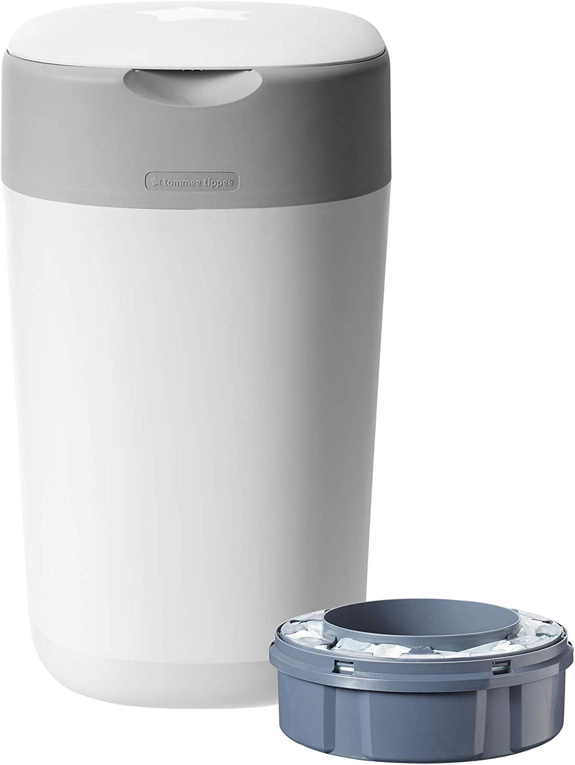 Tommee Tippee Sangenic Twist & Click Advanced Diaper Disposal Bin (1 casette) - White