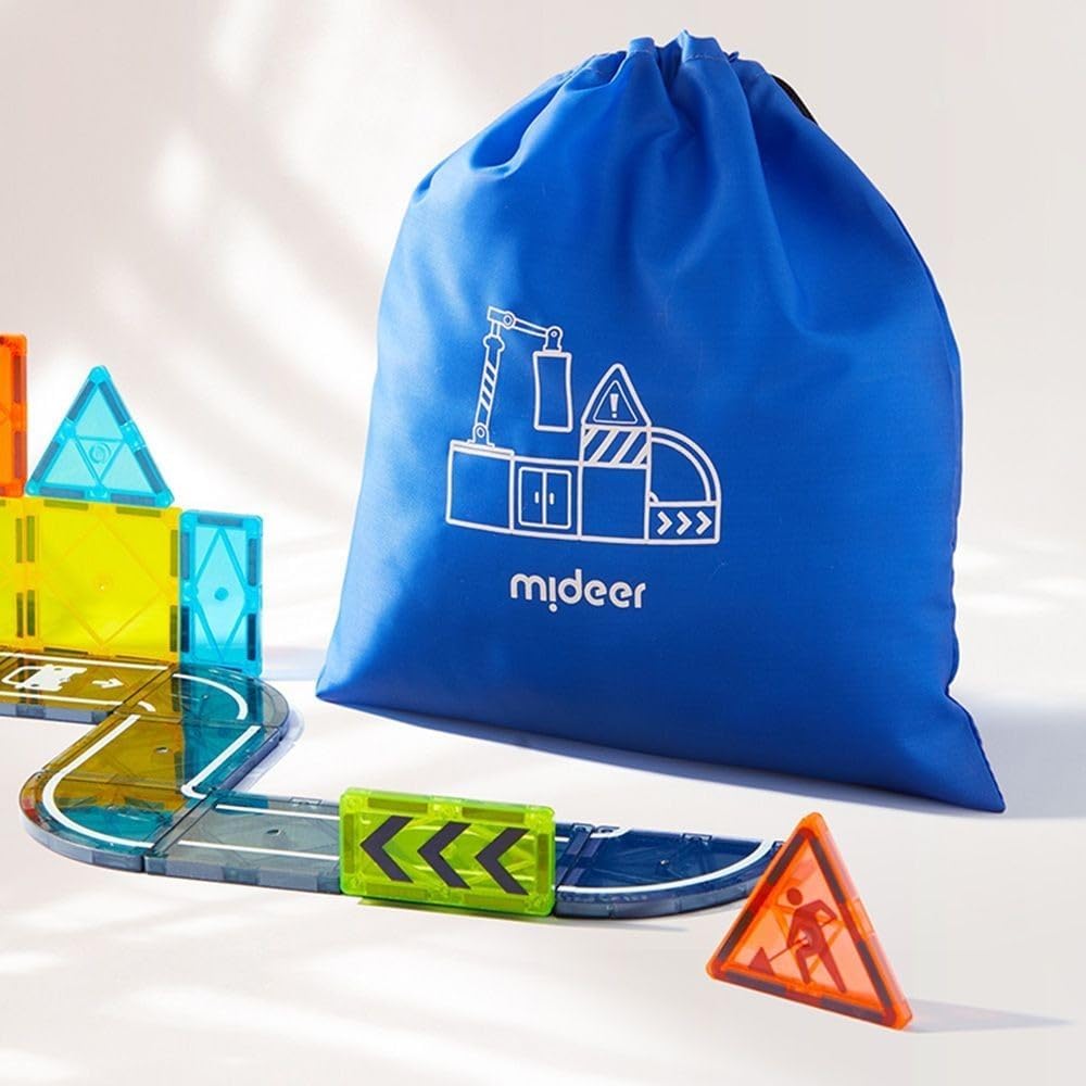 Mideer Colorful Magnetic Tiles - Little Architect 36pcs