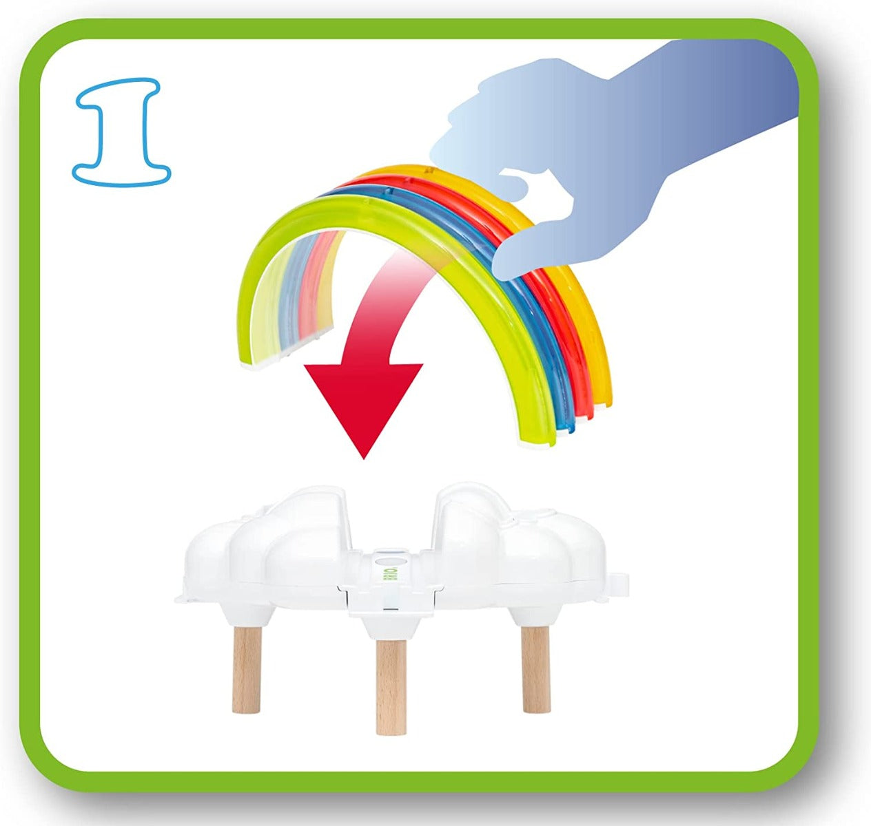 Brio My First Railway Light Up Rainbow Set