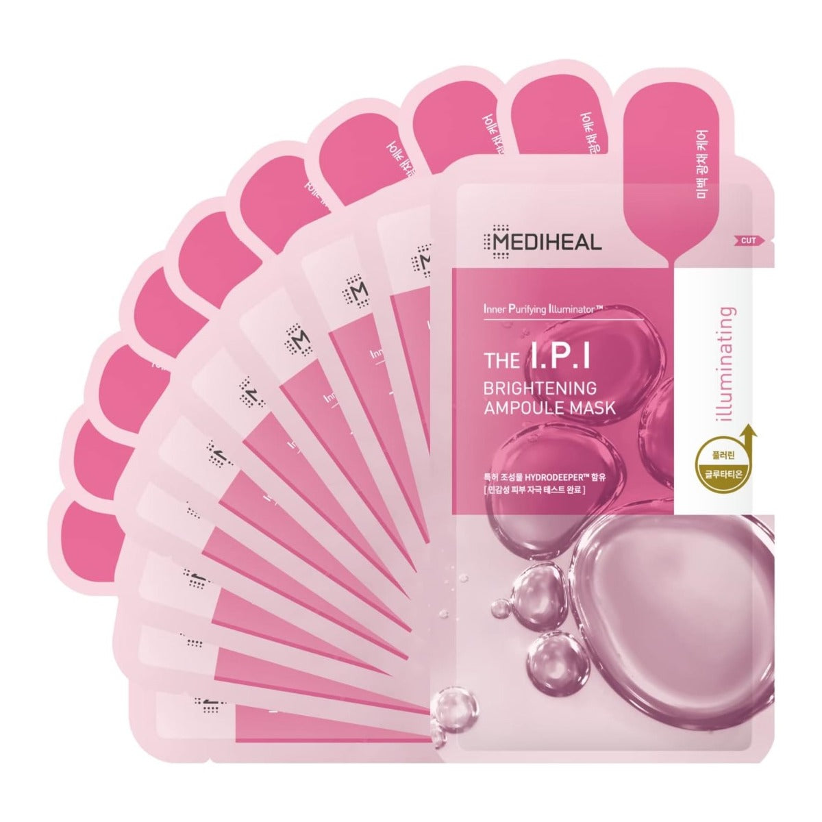 Mediheal THE I.P.I Brightening Ampoule Mask, Pack of 10 (Exp 04/27)